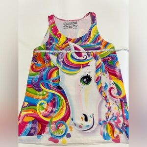 Rage on tank top. Xl. Lisa frank rainbow unicorn